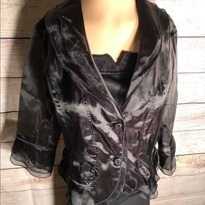 Sheer Collared Jacket